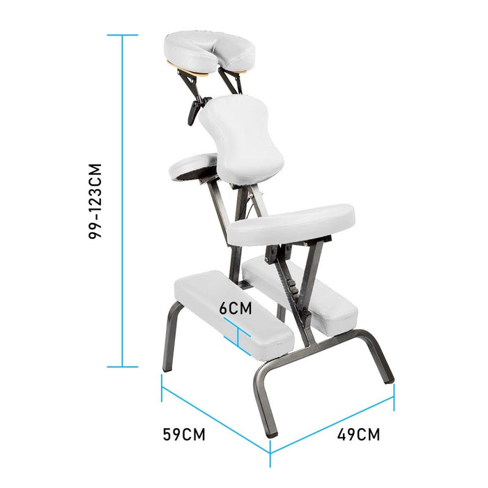 Forever Beauty White Portable Beauty Massage Foldable Chair Table Therapy Waxing Aluminium - Amazingooh Wholesale