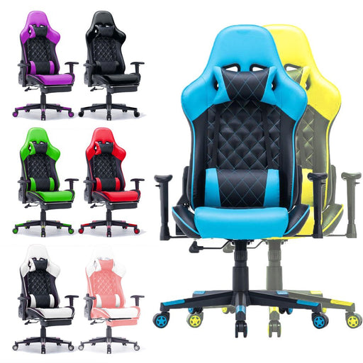 Gaming Chair Ergonomic Racing chair 165° Reclining Gaming Seat 3D Armrest Footrest - Amazingooh Wholesale