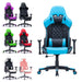 Gaming Chair Ergonomic Racing chair 165° Reclining Gaming Seat 3D Armrest Footrest Purple Black - amazingooh