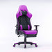 Gaming Chair Ergonomic Racing chair 165° Reclining Gaming Seat 3D Armrest Footrest Purple Black - amazingooh