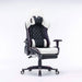 Gaming Chair Ergonomic Racing chair 165° Reclining Gaming Seat 3D Armrest Footrest White Black - amazingooh