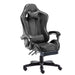 Gaming Chair Office Computer Seating Racing PU Executive Racer Recliner Black Large Footrest - Amazingooh Wholesale