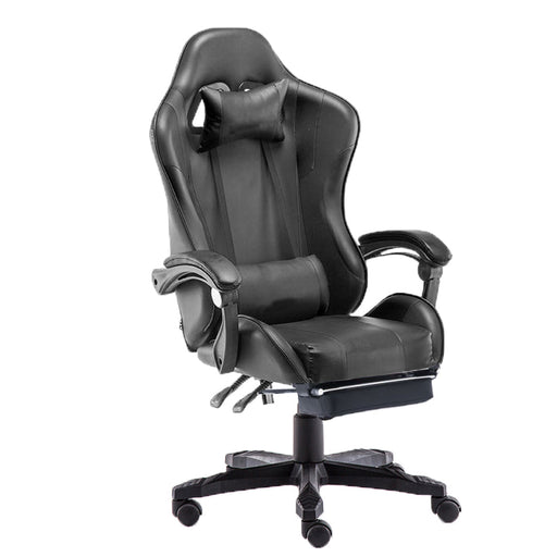 Gaming Chair Office Computer Seating Racing PU Executive Racer Recliner Large with Footrest - Amazingooh Wholesale