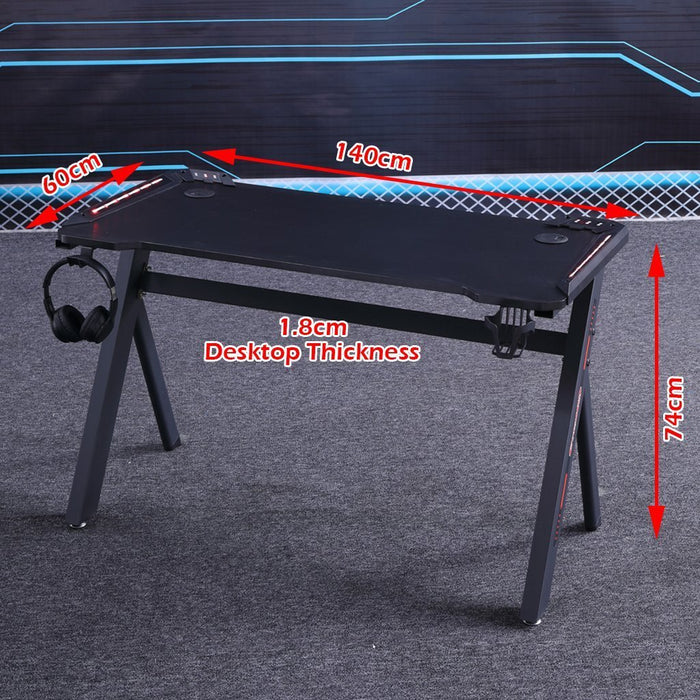 Gaming Desk Desktop PC Computer Desks Desktop Racing Table Office Laptop Home AU - amazingooh