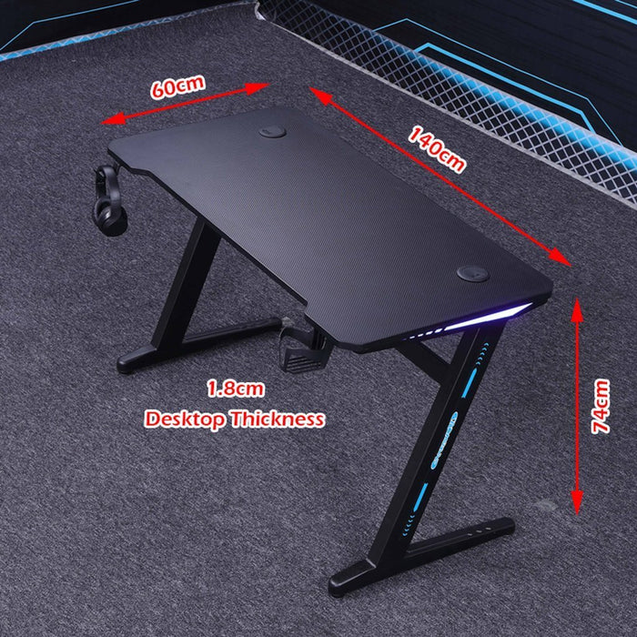 Gaming Desk Desktop PC Computer Desks Desktop Racing Table Office Laptop Home AU - amazingooh