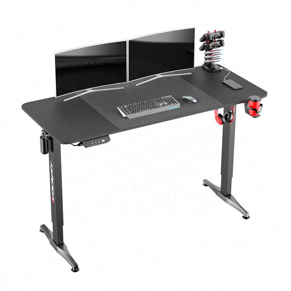 Gaming Standing Desk Home Office Lift Electric Height Adjustable Sit To ...