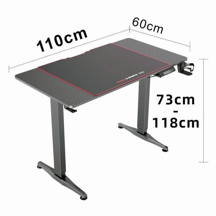 Gaming Standing Desk Home Office Lift Electric Height Adjustable Sit To Stand Motorized Standing Desk - amazingooh