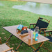 Garden Outdoor Furniture Camping Chair Wooden Egg Roll Picnic Desk Folding Beach - Amazingooh Wholesale