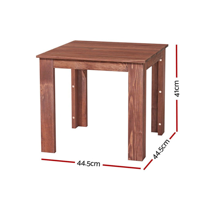 Gardeon Coffee Side Table Wooden Desk Outdoor Furniture Camping Garden Brown - Amazingooh Wholesale