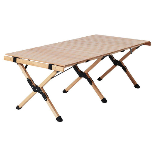 Gardeon Outdoor Furniture Wooden Egg Roll Picnic Table Camping Desk 120CM - Amazingooh Wholesale