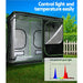 Greenfingers Grow Tent 2200W LED Grow Light Hydroponic Kit System 2.4x1.2x2M - Amazingooh Wholesale