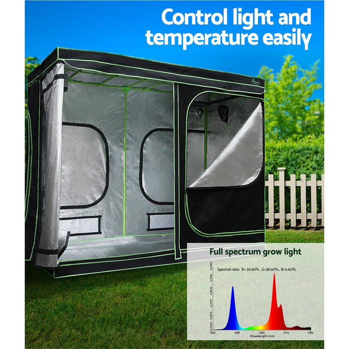 Greenfingers Grow Tent 4500W LED Grow Light Hydroponics Kits System 2.4x1.2x2M - Amazingooh Wholesale