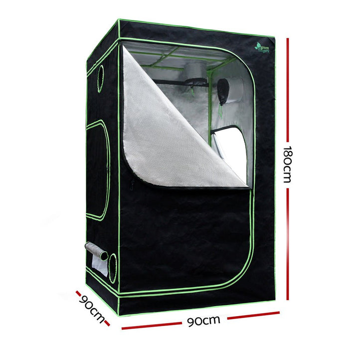 Greenfingers Grow Tent Kits 1680D Oxford 0.9MX0.9MX1.8M Hydroponics Grow System - Amazingooh Wholesale
