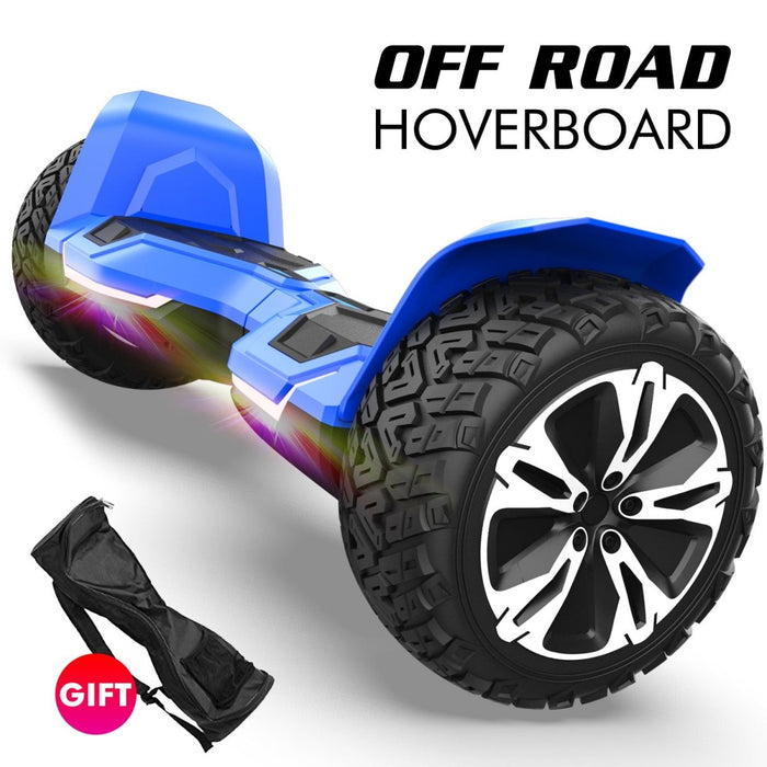 GYROOR G2 Warrior 8.5 inch All Terrain Off Road Hoverboard with Bluetooth Speakers and LED Lights, UL2272 Certified Self Balancing Scooter - amazingooh
