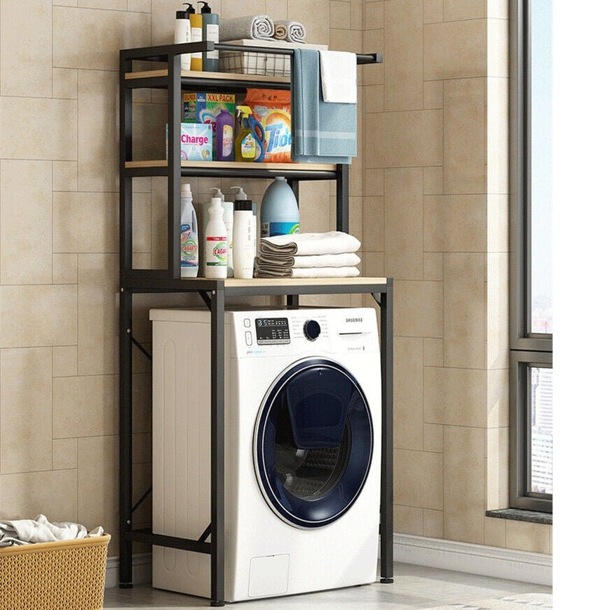 Heavy Duty Metal 3-Tier Over Washing Machine Storage Rack Shelf ...
