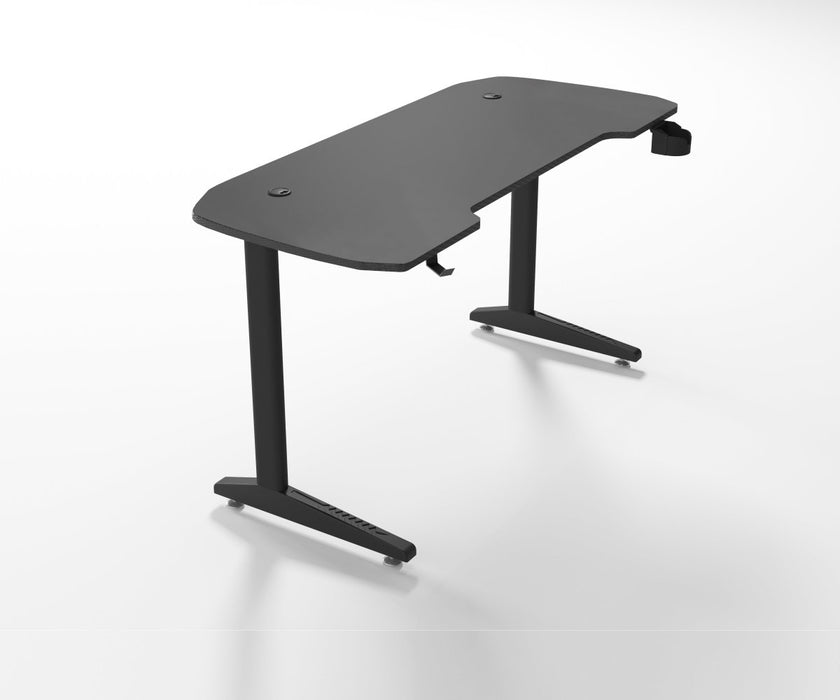 Height Adjustable Computer Table L Shaped Gaming Desk With RGB Led Lights Gaming Tables - Amazingooh Wholesale