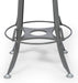 Industrial Swivel Height Adjustable Grey Oak Wood Bar Stool Chair with Back - Amazingooh Wholesale
