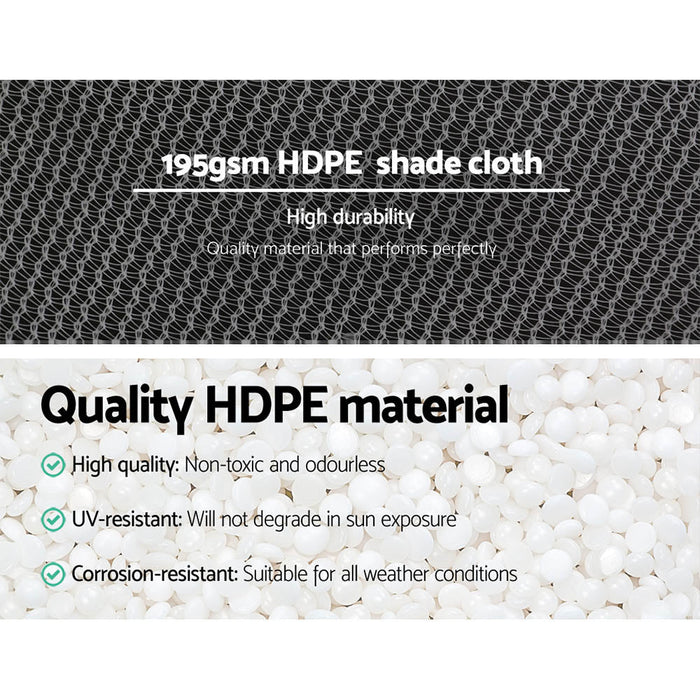 Instahut Shade Cloth Shadecloth 90%UV Sun Sail Garden Mesh Roll Outdoor 3.66x30m - Amazingooh Wholesale