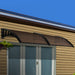 Instahut Window Door Awning Outdoor Canopy SunShield Patio 1mx2.4m DIY Brown - Amazingooh Wholesale
