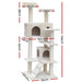 i.Pet Cat Tree 134cm Trees Scratching Post Scratcher Tower Condo House Furniture Wood Beige - Amazingooh Wholesale