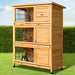 i.Pet Rabbit Hutch Wooden Cage Pet hutch Chicken Coop 91.5cm x 46cm x 116.5cm - Amazingooh Wholesale