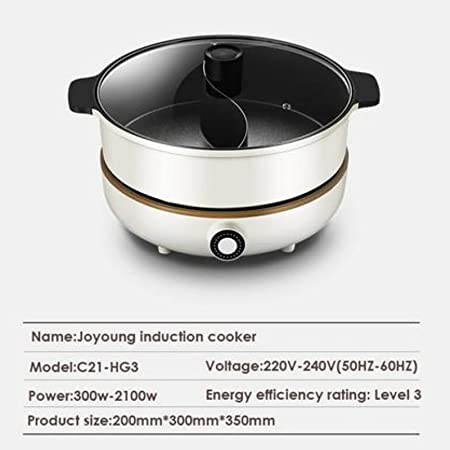 Joyoung IH Induction Cooker with Hot Pot C21-CL01, 300W-2100W Adjustable Power Supply, Separated Pot and Stove - Amazingooh Wholesale