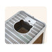 Jumbo Hooded Cat Litter Box Tray Pet Kitty Toilet for Large Cats w Hair Grooming - Amazingooh Wholesale