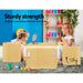 Keezi 3 PC Nordic Kids Table Chair Set Beige Desk Activity Compact Children - Amazingooh Wholesale