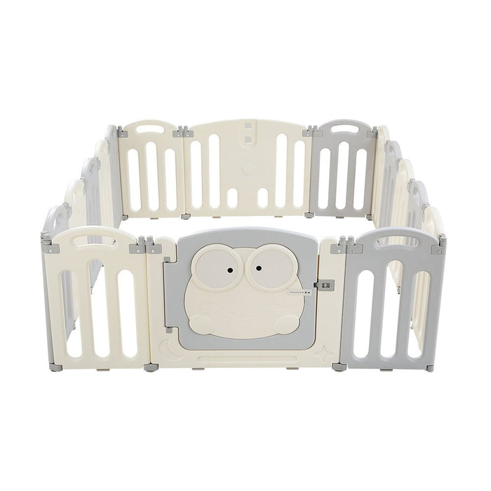 Keezi Baby Playpen 16 Panels Foldable Toddler Fence Safety Play Activity Centre - Amazingooh Wholesale