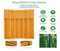 Large Capacity Bamboo Expandable Drawer Organizer with Knife Block Holder for Home Kitchen Utensils - Amazingooh Wholesale
