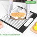 Large Stainless Steel Roll Up Dish Drying Rack with Utensil Holder for Home Kitchen - Amazingooh Wholesale