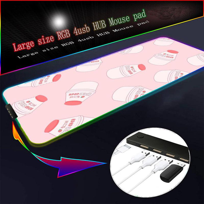 LED Gaming Mouse Pad Large 4 USB Ports RGB Extended Mousepad Keyboard Desk Anti-slip Mat - amazingooh