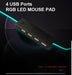 LED Gaming Mouse Pad Large 4 USB Ports RGB Extended Mousepad Keyboard Desk Anti-slip Mat - amazingooh