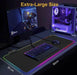 LED Gaming Mouse Pad Large RGB Extended Mousepad Keyboard Desk Anti-slip Mat - amazingooh