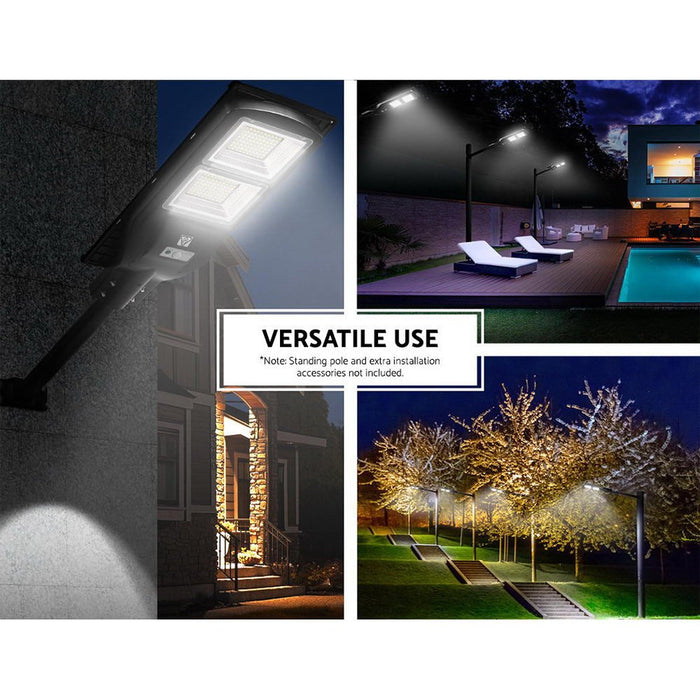 Leier Set of 2 LED Solar Lights Street Flood Sensor Outdoor Garden Light 120W - Amazingooh Wholesale