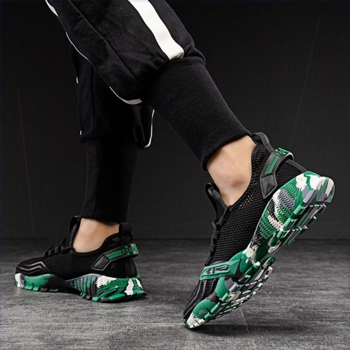 Men's Athletic Running Tennis Shoes Outdoor Sports Jogging Sneakers Walking Gym (Green US 7.5=EU 40) - Amazingooh Wholesale