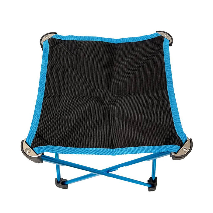 Mini Portable Outdoor Folding Stool Camping Fishing Picnic Chair Seat 80kg Blue - amazingooh