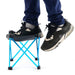 Mini Portable Outdoor Folding Stool Camping Fishing Picnic Chair Seat 80kg Blue - amazingooh