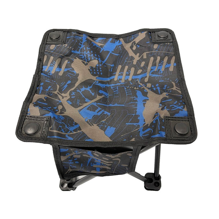 Mini Portable Outdoor Folding Stool Camping Fishing Picnic Chair Seat 80kg Como - amazingooh