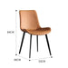 Minimal List Dining Chairs PU Retro Chair Cafe Kitchen Modern Metal Legs x2 - Amazingooh Wholesale