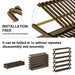 Multi-purpose Bamboo Collapsible Folding Storage Shoe Rack Shelf Organizer 100cm - amazingooh