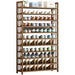 Multi-Tier Tower Bamboo Wooden Shoe Rack Corner Shelf Stand Storage Organizer - amazingooh