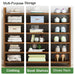 Multi-Tier Tower Bamboo Wooden Shoe Rack Corner Shelf Stand Storage Organizer - amazingooh