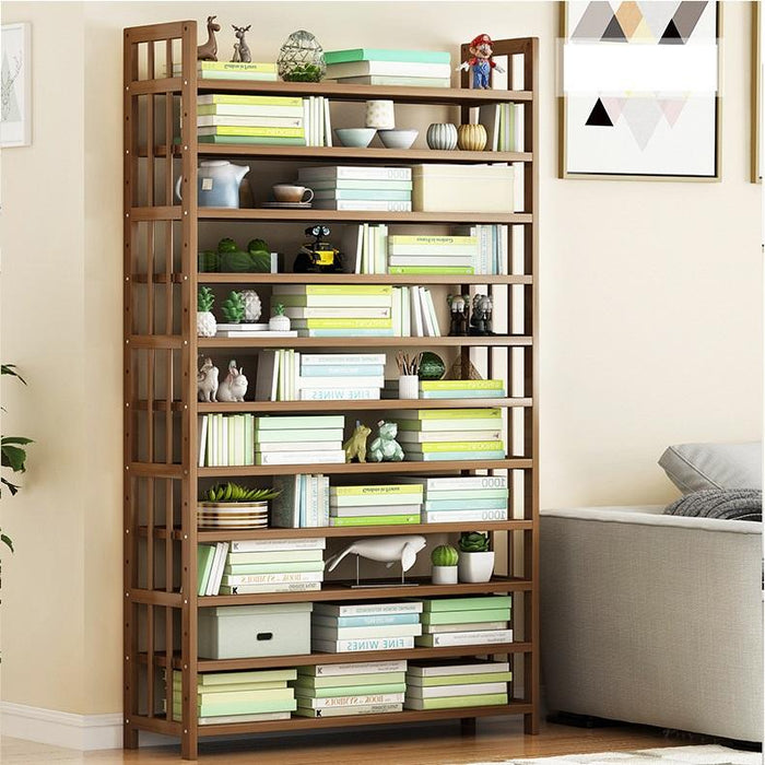 Multi-Tier Tower Bamboo Wooden Shoe Rack Corner Shelf Stand Storage Organizer - amazingooh