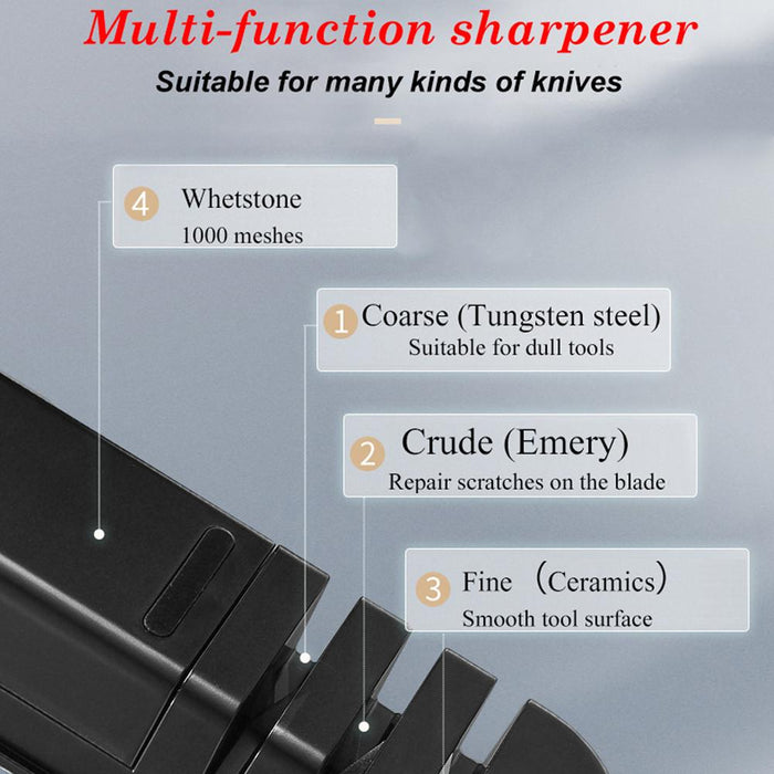 Multipurpose Ceramic Carbide Knife Shapener For Knives Scissors Cleaver Keychain - amazingooh