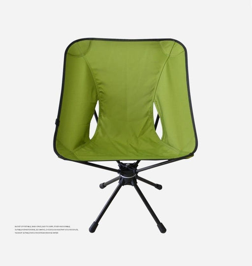 Outdoor Hiking Camping Beach Portable Folding Swivel Chair Carry Bag Green - Amazingooh