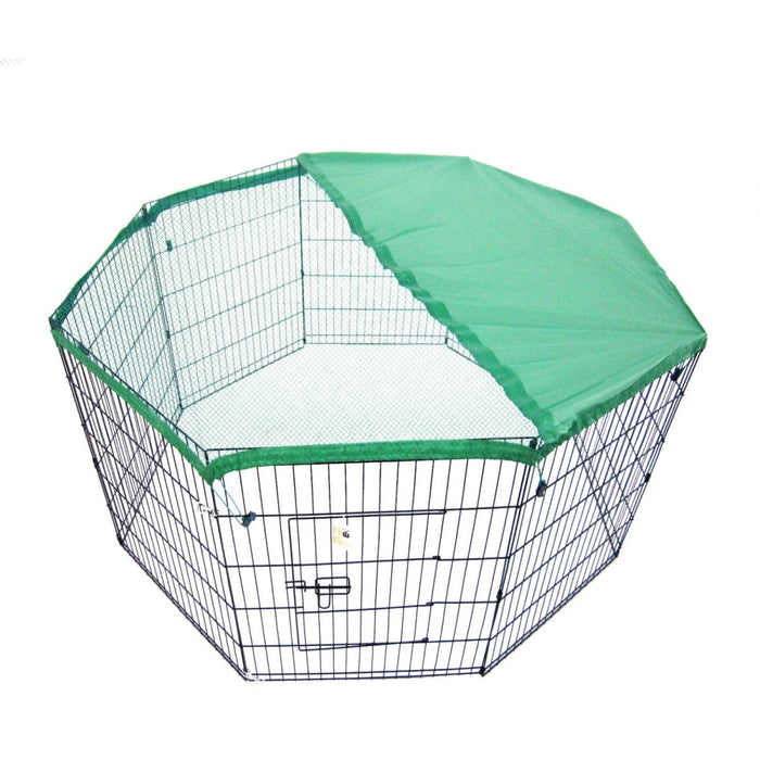 Paw Mate Pet Playpen 8 Panel 30in Foldable Dog Cage + Cover - Amazingooh Wholesale
