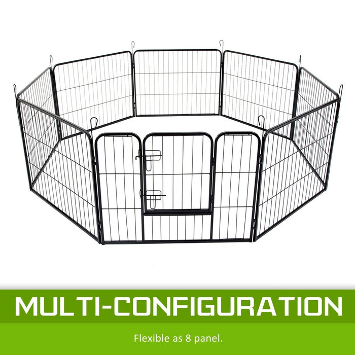 Paw Mate Pet Playpen Heavy Duty 31in 8 Panel Foldable Dog Cage + Cover - Amazingooh Wholesale