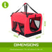 Paw Mate Red Portable Soft Dog Cage Crate Carrier L - Amazingooh Wholesale