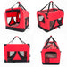 Paw Mate Red Portable Soft Dog Cage Crate Carrier XL - Amazingooh Wholesale